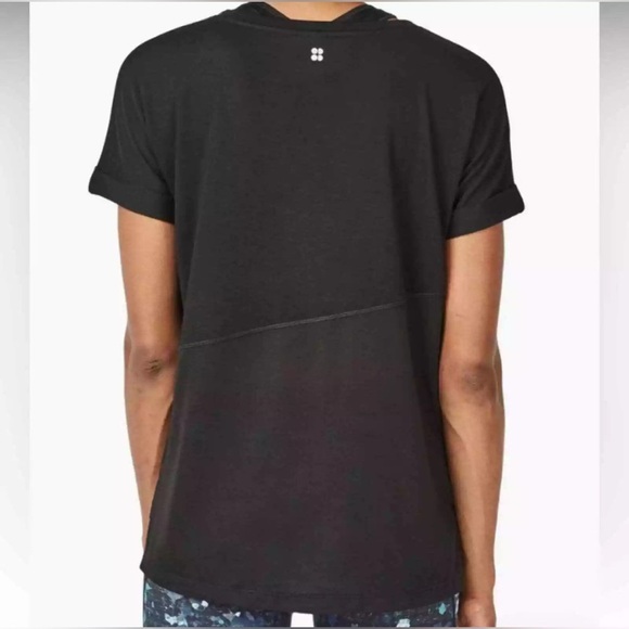 Sweaty Betty Ab Crunch Tee in Black, Size Large, T-Shirt - Picture 2 of 10